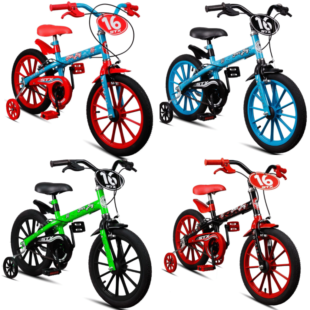 Bicicleta infantil Aro 16 Star Boy Idade de 4 à 6 Anos Com Rodinha
