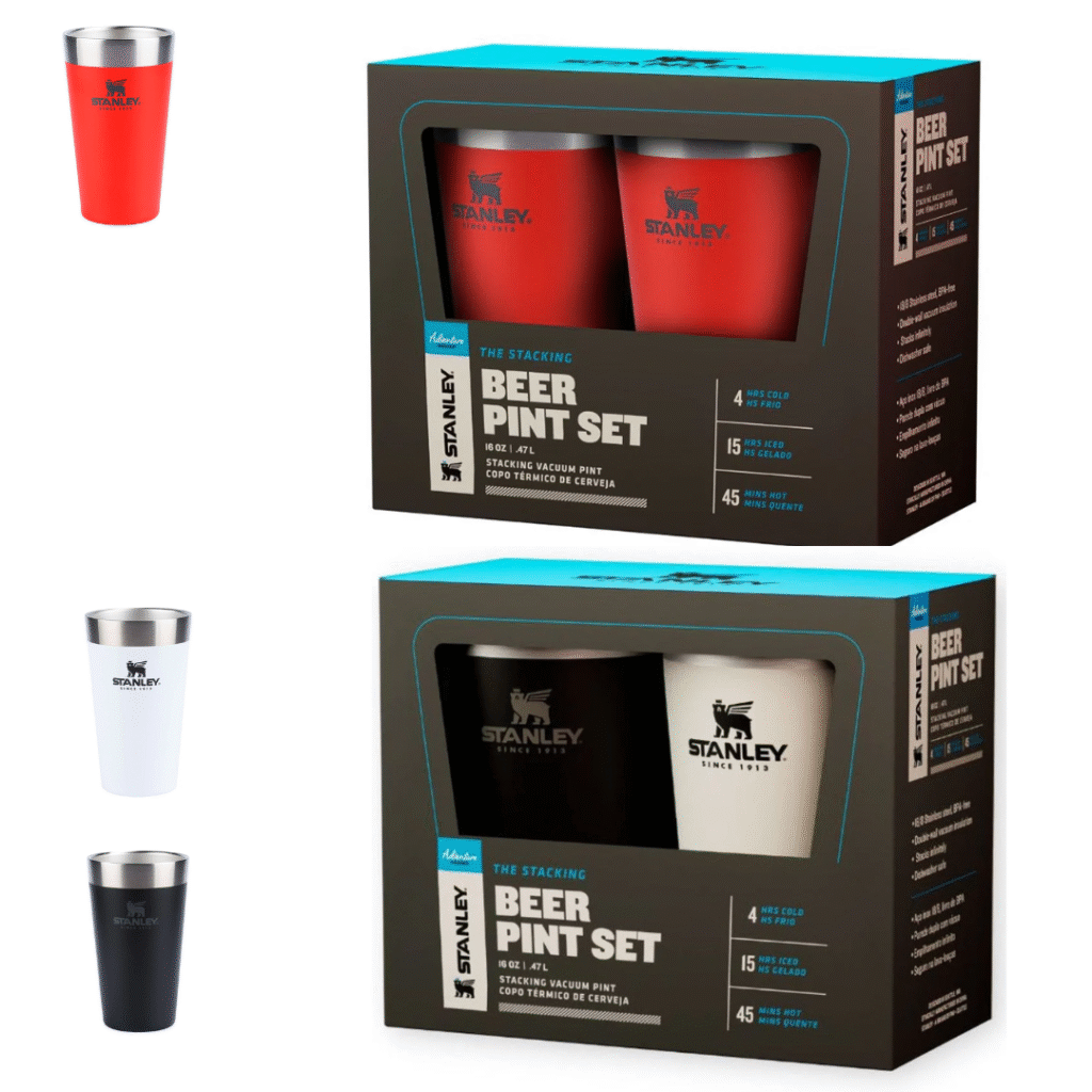 Gift Set Copos sem Tampa Flame Red 2 UNID | 473ML