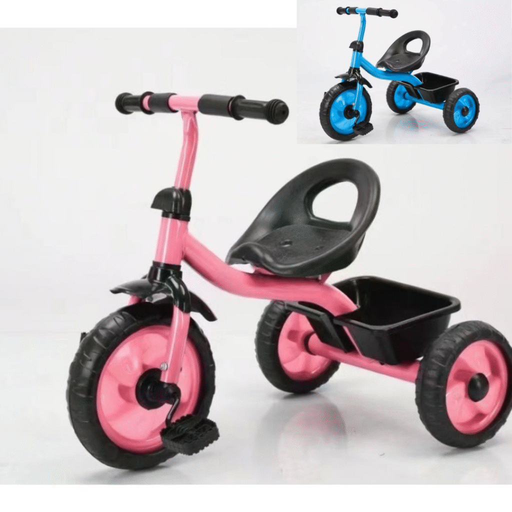 Bicicleta andador triciclo infantil 03 rodas com cestinha