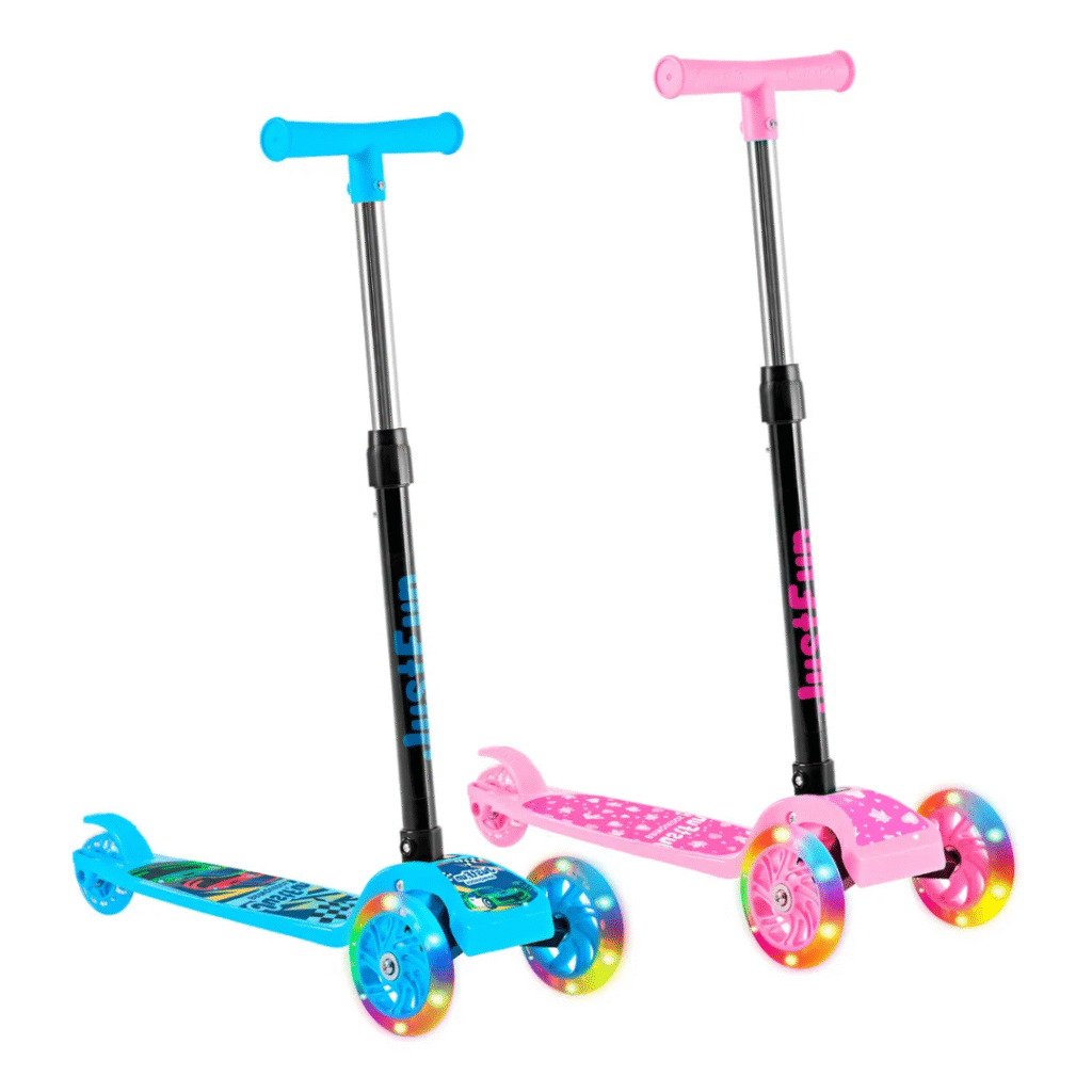 Patinete Infantil 3 Rodas De Led Dobrável Scooter