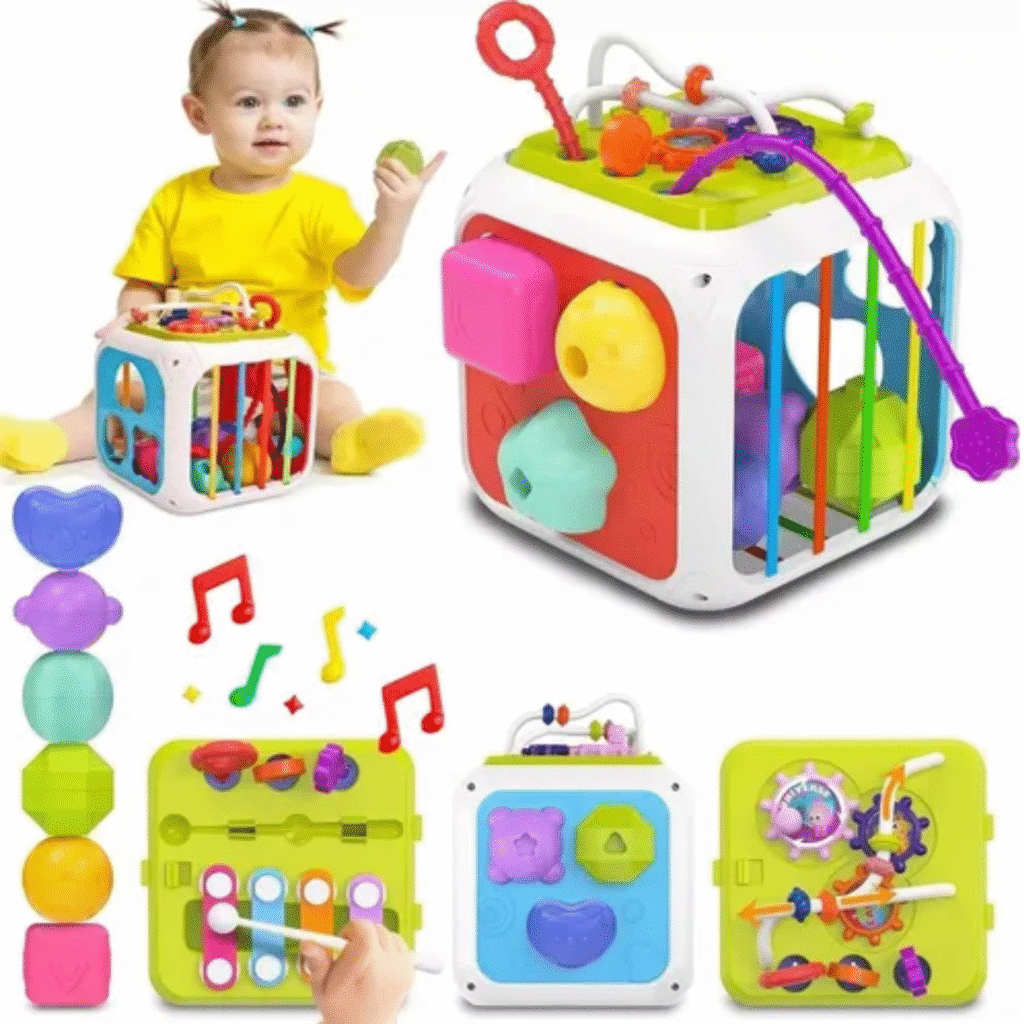 6 Brinquedos Sensoriais Em Forma Colorida Para Crianças