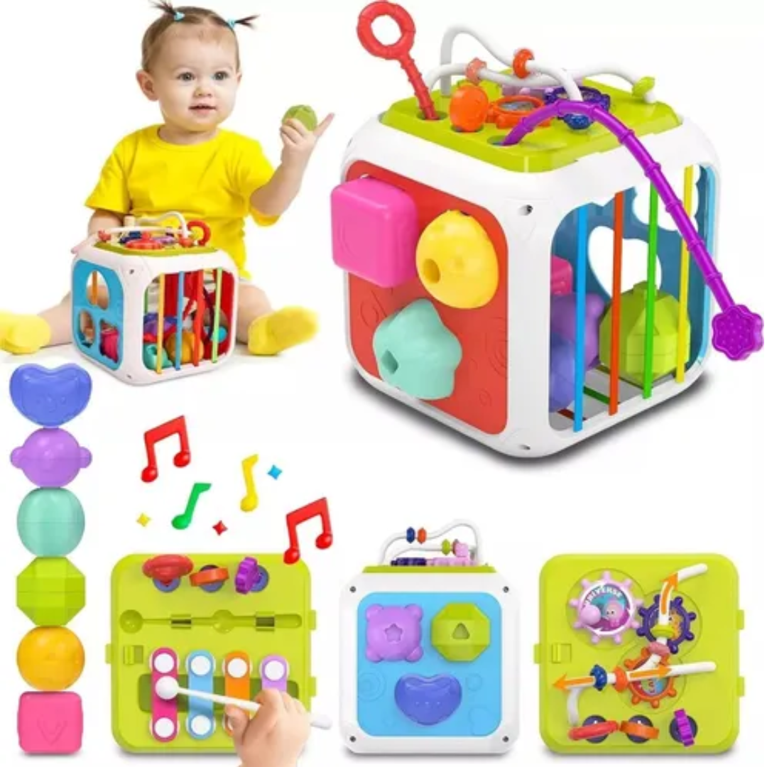 6 Brinquedos Sensoriais Em Forma Colorida Para Crianças