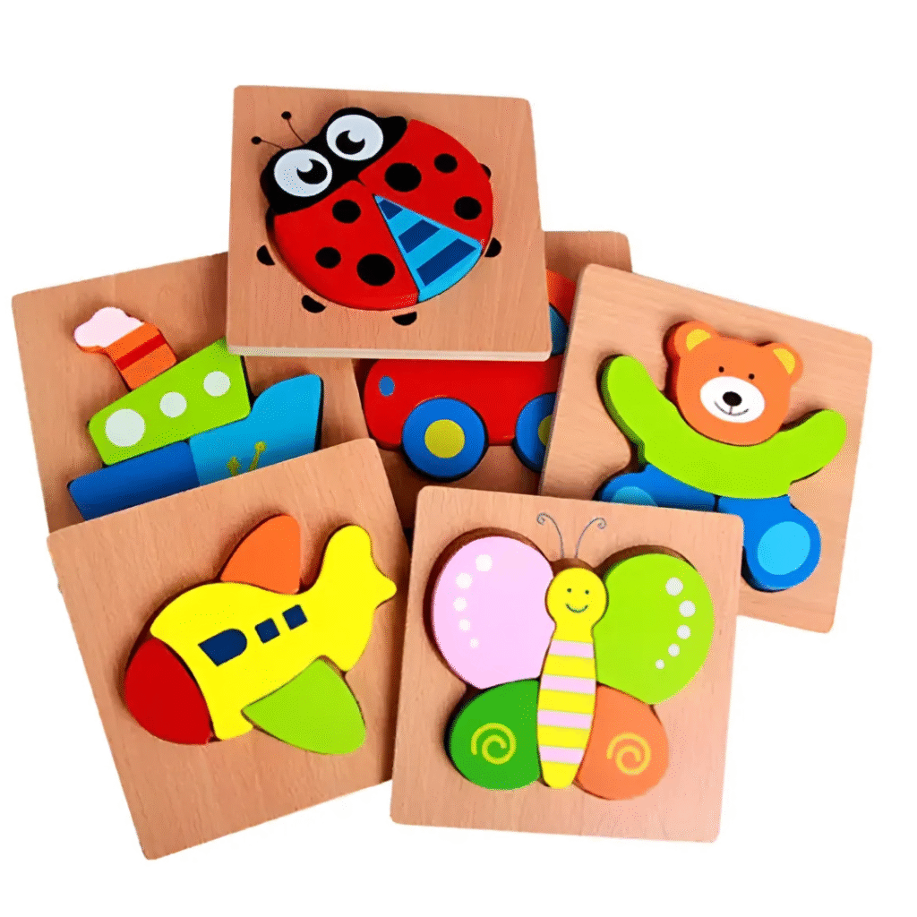 Brinquedo Educativo Quebra-cabeça 3d Madeira