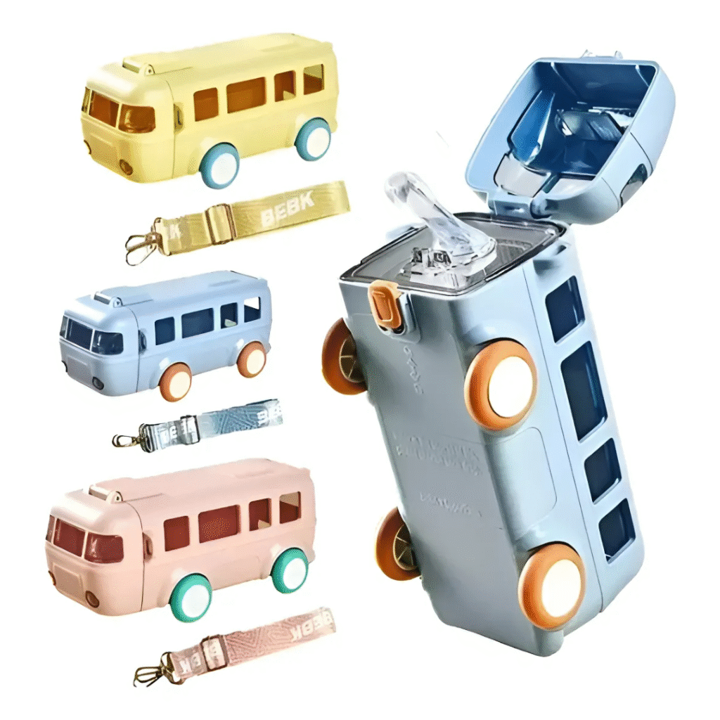 Garrafinha Infantil Com Canudo Silicone