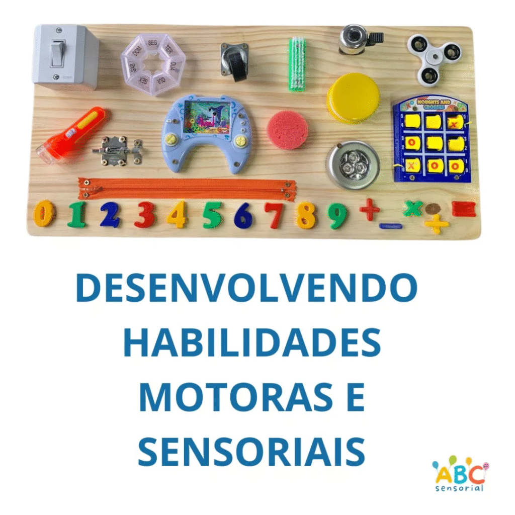 Painel Sensorial Infantil Brinquedo Montessori Atividades