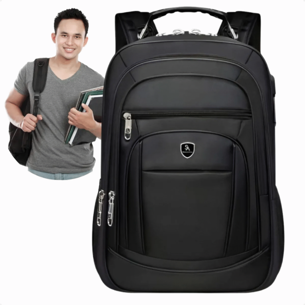 Mochila Masculina Impermeável Faculdade Alça Reforçada