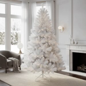 ÁRVORE DE NATAL IMPERIAL 2,1M BRANCO/NEVE 1260GA PE FERRO