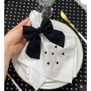 porta Guardanapo Laço de Tecido