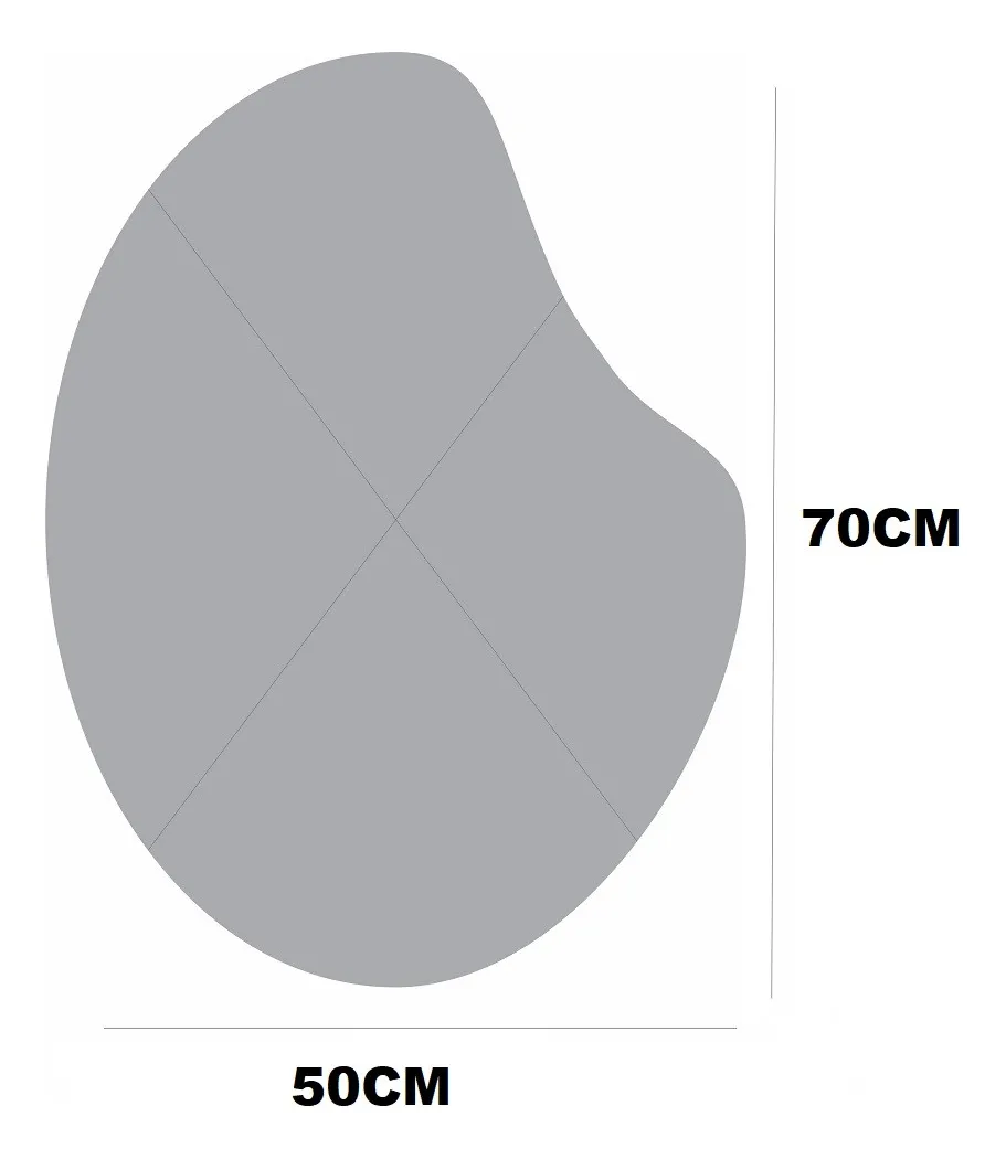 Espelho Orgânico Lapidado Moderno 70x50 Luxo Lapido Polido1