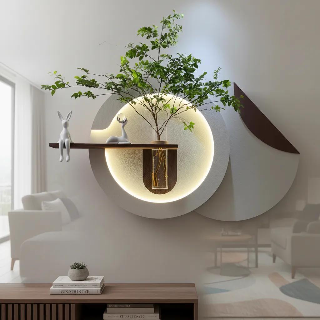 Quadro Decorativo Led Bateria 9v Lotus Decor Q8f